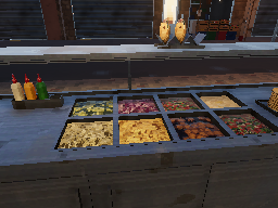 The salad bar